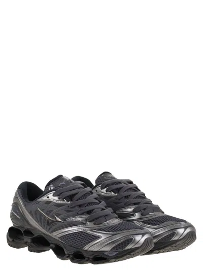 Mizuno Wave Print Sneakers With Advanced Technology In Gray