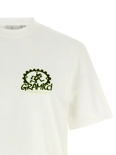 Gramicci Dirt Ready Graphic Crew Neck T Shirt In White