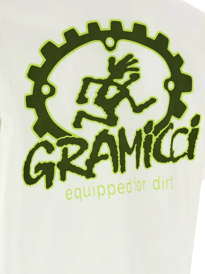 Gramicci Dirt Ready Graphic Crew Neck T Shirt In White