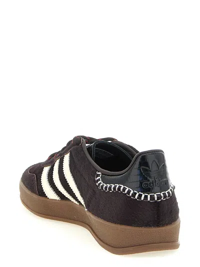 Adidas Originals Adidas By Wales Bonner Chocolate Calf Hair Adidas X Wales Bonner Gazzelle Sneakers In Brown