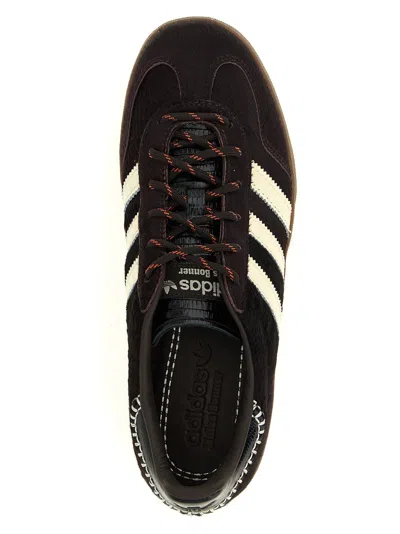 Adidas Originals Adidas By Wales Bonner Chocolate Calf Hair Adidas X Wales Bonner Gazzelle Sneakers In Brown