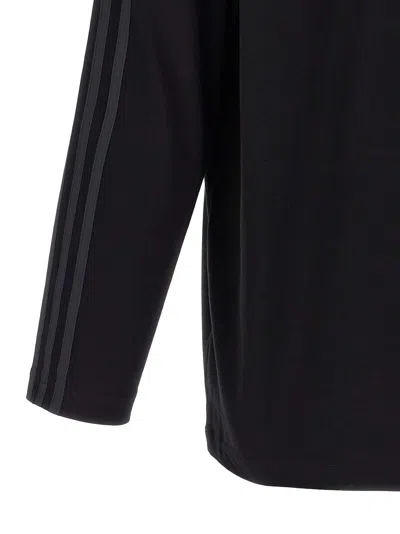 Y-3 Gradient 3 Stripe Ls T-shirt In Black