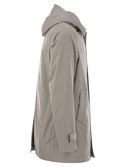 Herno Laminar 2-layer Goretex Coat In Neutral