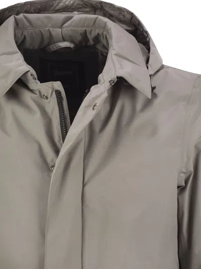 Herno Laminar 2-layer Goretex Coat In Neutral