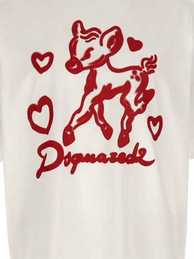 Dsquared2 Printed T-shirt In Red