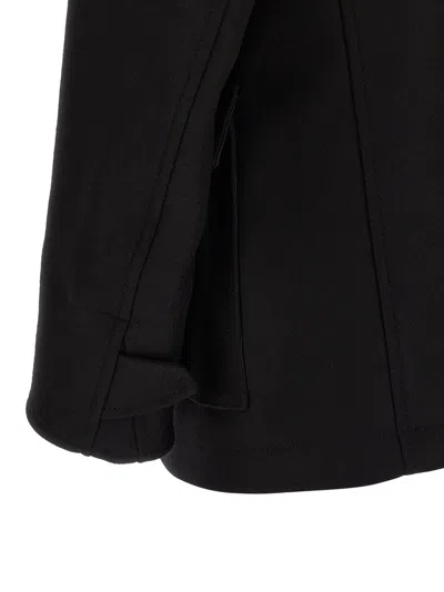Dsquared2 Double-breasted Pocket Coat In Black