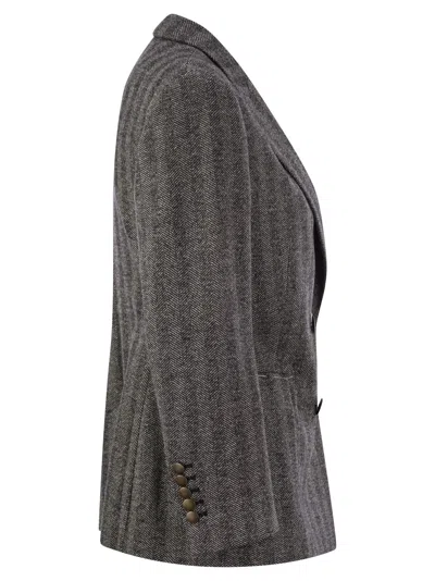 Saulina Assunta - Double-breasted Jacket In Gray