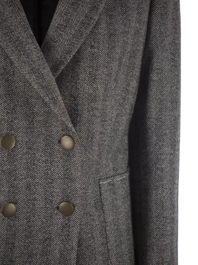 Saulina Assunta - Double-breasted Jacket In Gray