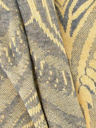 Etro Baroque Pattern Jacquard Scarf In Brown