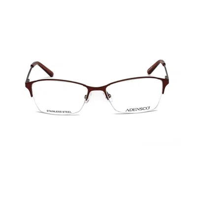 Adensco Ladies Red Rectangular Eyeglass Frames Ad2080dc40053