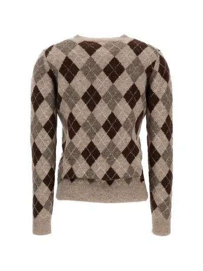 P.a.r.o.s.h Argyle-knit Sweater In Multi