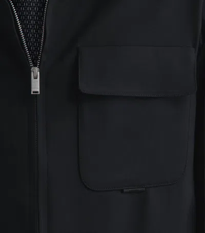 Lardini Zip-up Flap-pocket Jacket In Blue