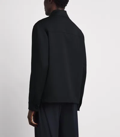 Lardini Zip-up Flap-pocket Jacket In Blue