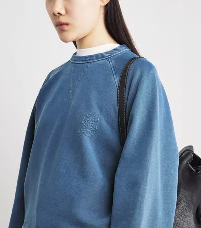 Barbour Cotton Avon Sweatshirt In Blue