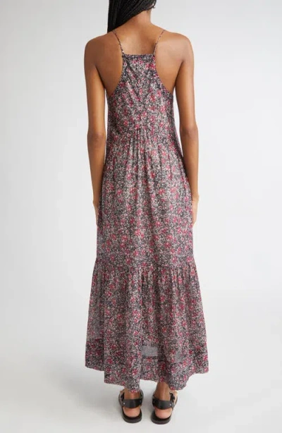 Isabel Marant Étoile Sabba Cotton Floral Printed Dress In Purple
