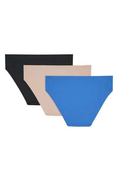 Dkny 3-pack Laser Cut Bikini In Multi