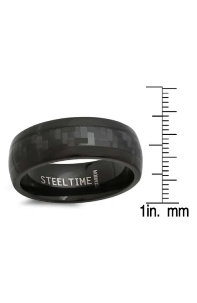 Steeltime Titanium Ring In Black