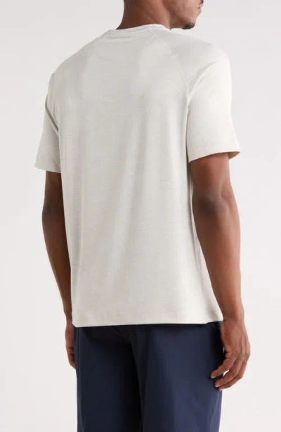 Nicoby Performance Mini Stripe Raglan T-shirt In Brown