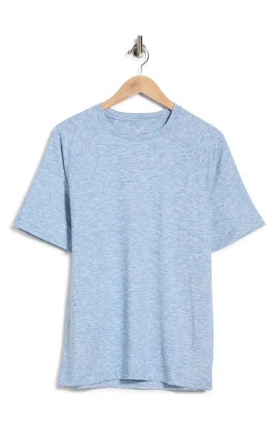 Nicoby Performance Mini Stripe Raglan T-shirt In Blue