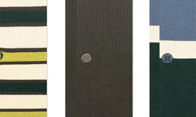 Stance Devon Stripe Drew Sock In Green