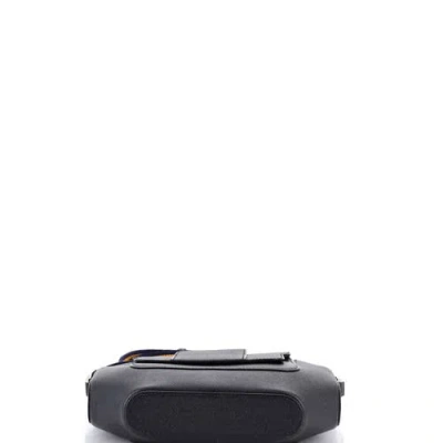Pre-owned Hermes  Hermes Octagone Bag Epsom 23 In Black