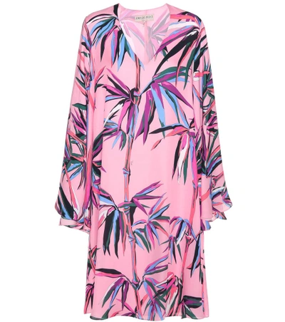 Emilio Pucci Printed Silk Dress In Multicoloured