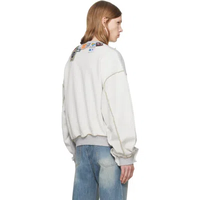 We11 Done We11done Gray Inside-out Pullover In Gray
