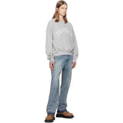 We11 Done We11done Gray Inside-out Pullover In Gray