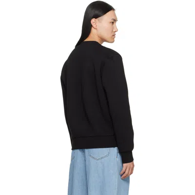 Givenchy Black Herringbone ' Jacquard' Sweatshirt In Black