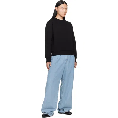 Givenchy Black Herringbone ' Jacquard' Sweatshirt In Black