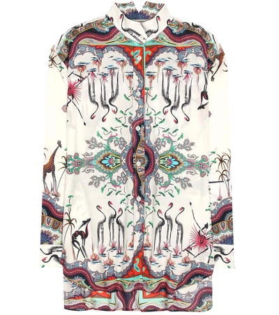 Etro Printed Cotton Shirt In Multicolored
