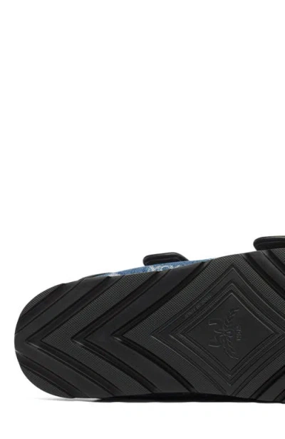 Mcm Monogram Sandals In Blue
