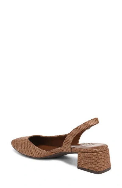 Naturalizer Jayla Mid-heel Square Toe Slingback Pumps In Brown
