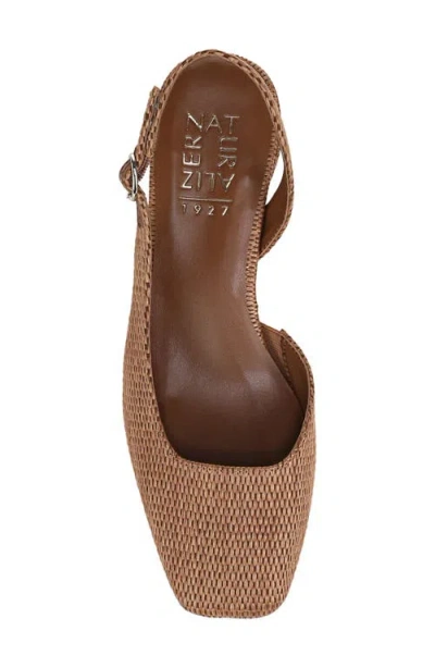 Naturalizer Jayla Mid-heel Square Toe Slingback Pumps In Brown