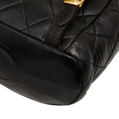 Pre-owned Chanel Black Leather Backpack ()