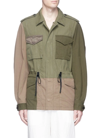 Shop 3.1 Phillip Lim / フィリップ リム Drawstring Waist Patchwork Canvas Field Jacket