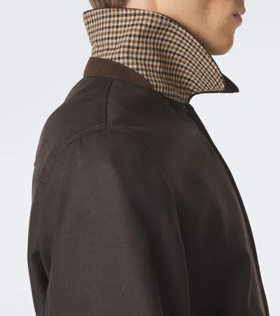 Slowear Virgin Wool Blouson Jacket In Brown