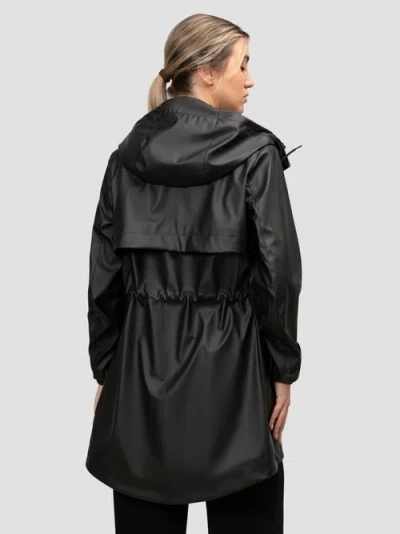 Jack1t Aurora Cape Raincoat In Black