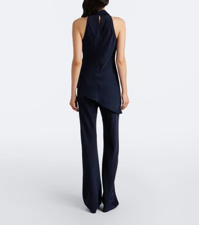 Veronica Beard Braddock Wide-leg Pants In Blue