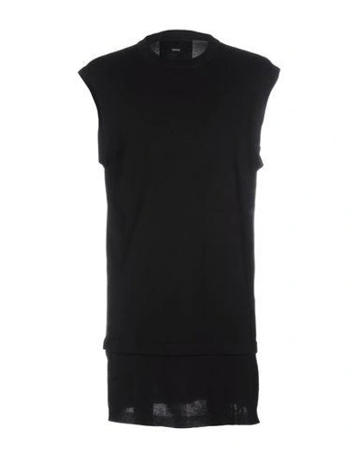 Shop D By D Sleeveless Sweater In 黑色