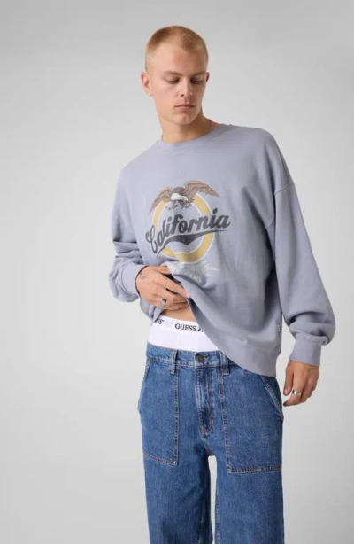 Guess Eagle Graphic Sweatshirt In Blue