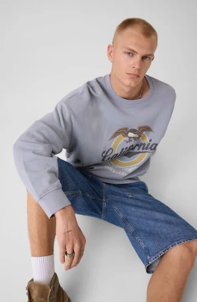 Guess Eagle Graphic Sweatshirt In Blue