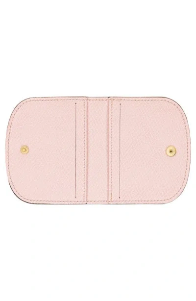 Longchamp Epure Leather Card Case In Black