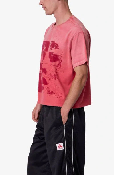 Mnml Face Distressed Graphic T-shirt In Multi