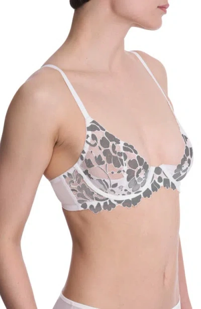 Natori Peony Unlined Lace Underwire Bra In Multi