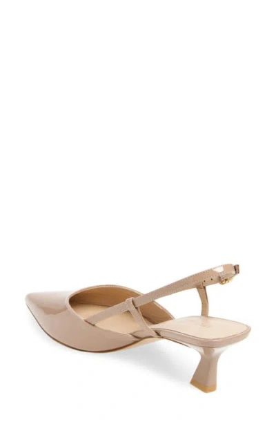 Stuart Weitzman Vinnie T Mid Heel Patent Slingback Pumps In Multi