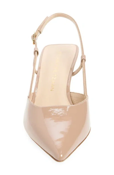 Stuart Weitzman Vinnie T Mid Heel Patent Slingback Pumps In Multi