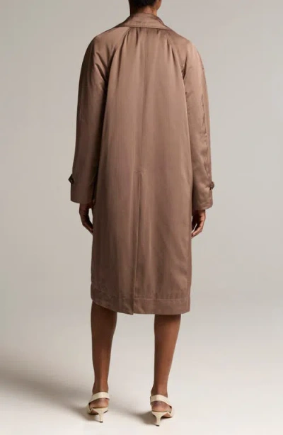 Vince Technical Car Coat In Brown