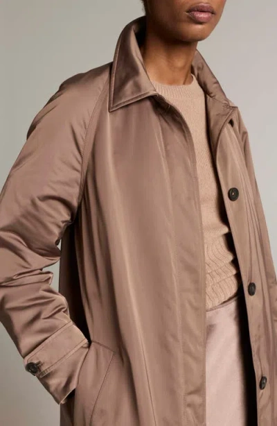 Vince Technical Car Coat In Brown