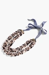 J.CREW Double Strand Lucite Chain Necklace